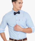 Jack Blue Solid Slim Fit Casual Shirt